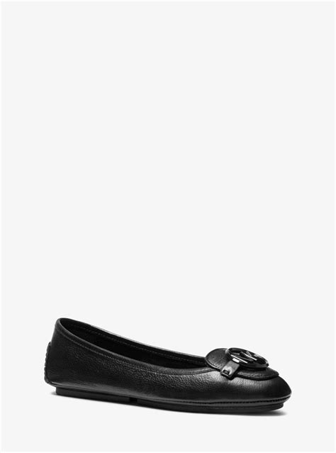 michael michael kors lillie moccasin flats black